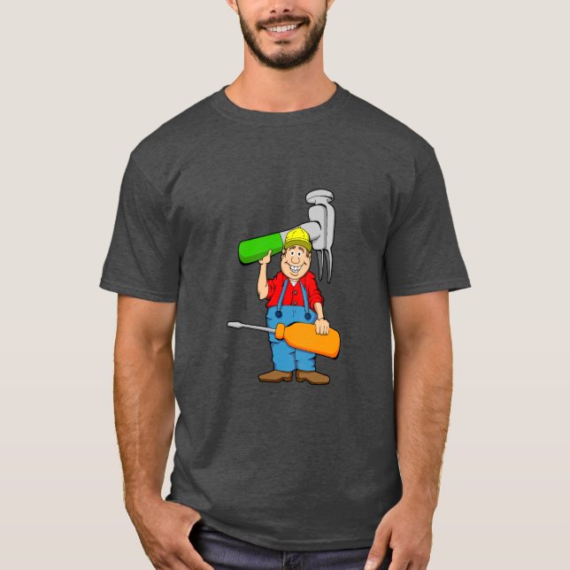 T-shirt Logo de l'homme de dessin animé (Devant)
