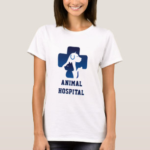 T-shirt 🏥 Logo de l'hôpital animalier Centre médical vété
