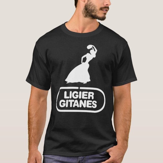 T-shirt Logo de Ligier Gitanes F1 team 1975-1980 & x27;Gyp (Devant)