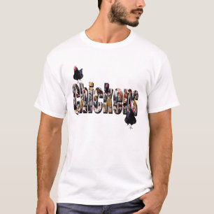 T-shirt Logo de l'image de poulet,