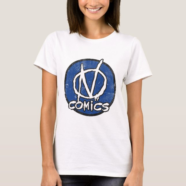 T-shirt Logo de NComics affligé (Devant)