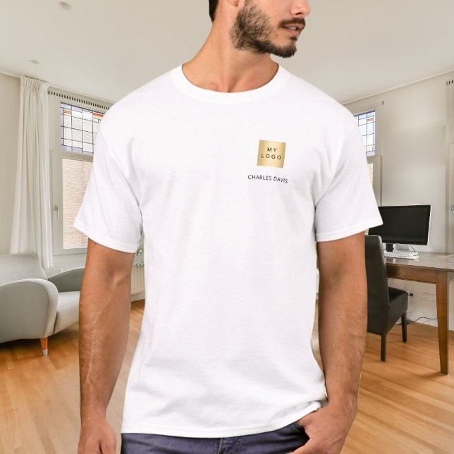 T-shirt logo de nom d'équipe entreprise (Créateur téléchargé)