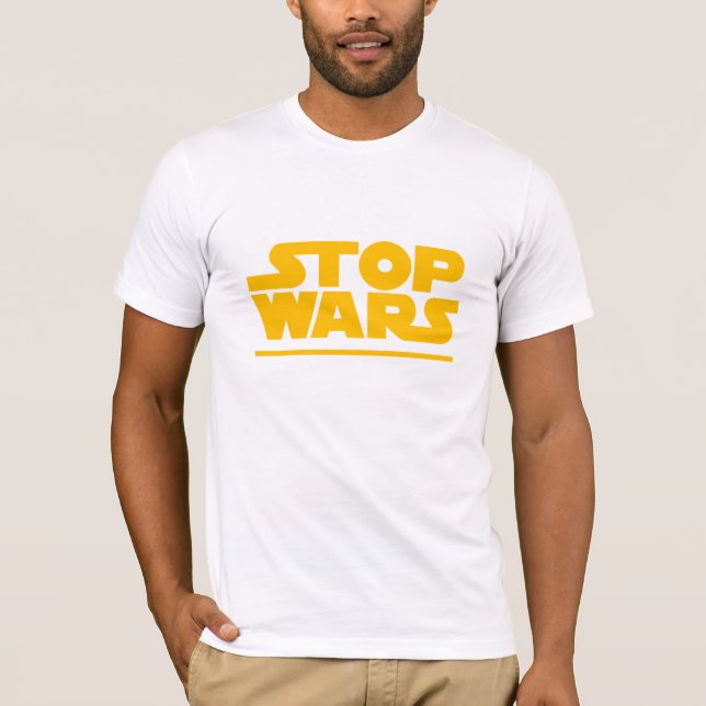 T-shirt Logo de parodie Stop Wars (Devant)