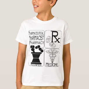 T-shirt LOGO de pharmacien de pharmacie
