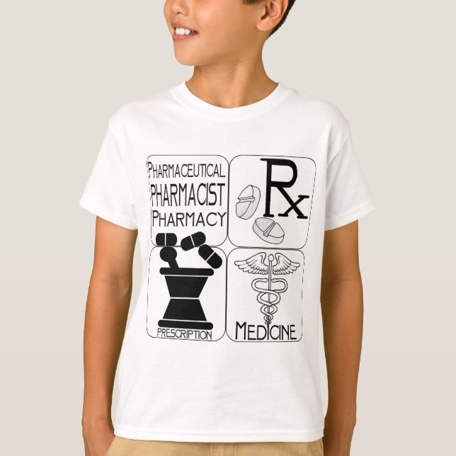 T-shirt LOGO de pharmacien de pharmacie (Devant)