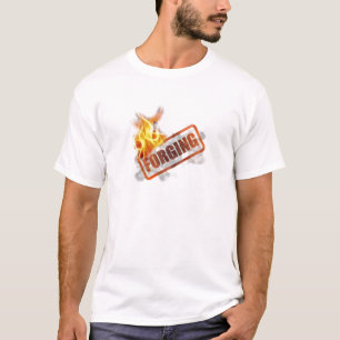 T-shirt Logo de pièce forgéee