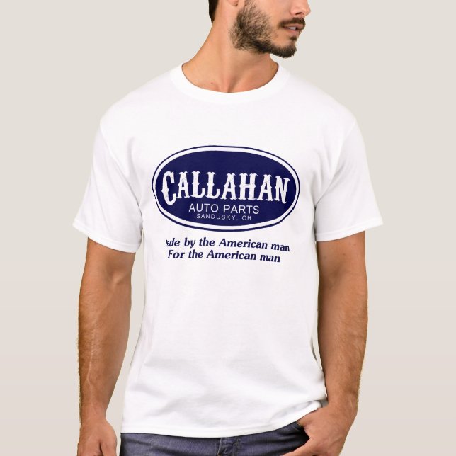 T-shirt Logo de pièces d'auto de Callahan (Devant)
