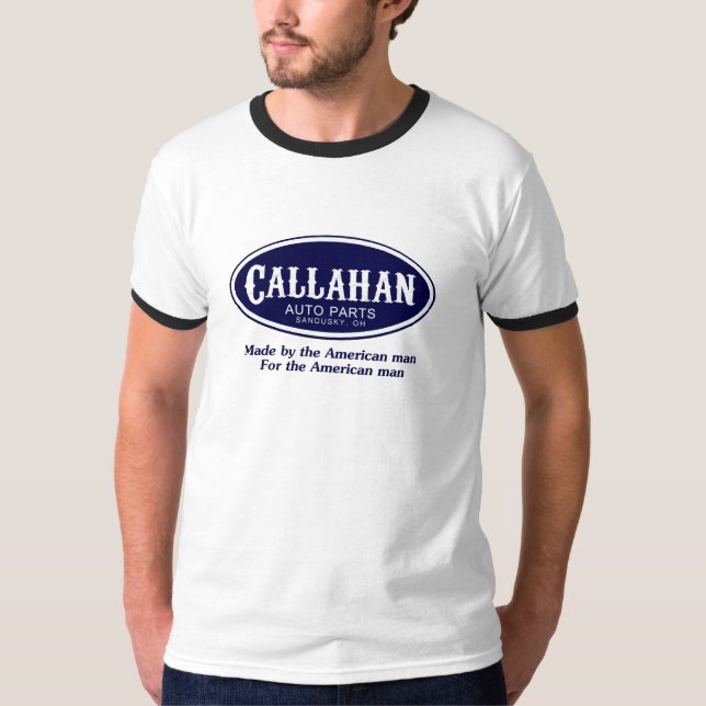 T-shirt Logo de pièces d'auto de Callahan (Devant)