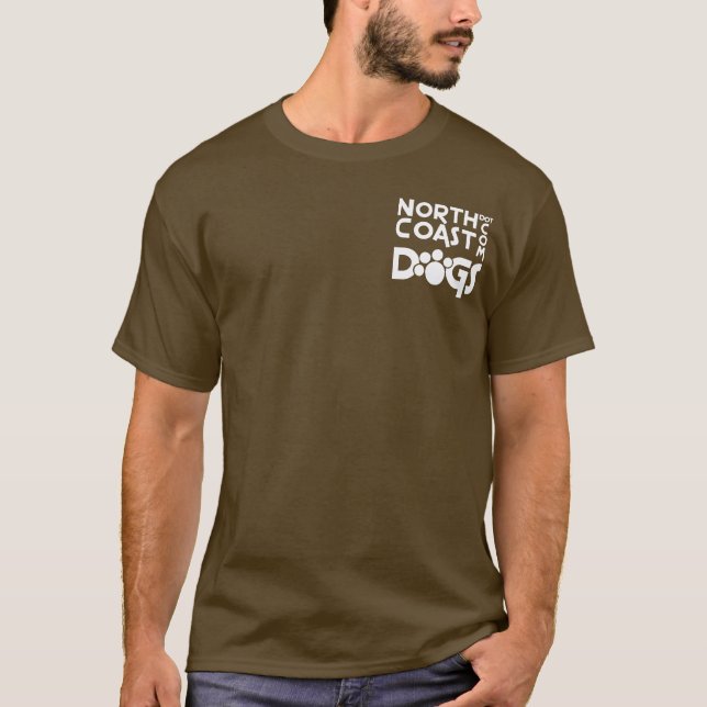 T-shirt Logo de poche de NCD - blanc sur l'obscurité (Devant)
