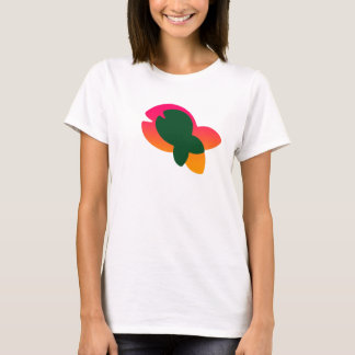 T-shirt Logo de poisson arc-en-ciel vert
