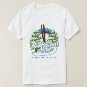 T-shirt logo de powderhouse hill south berwick maine