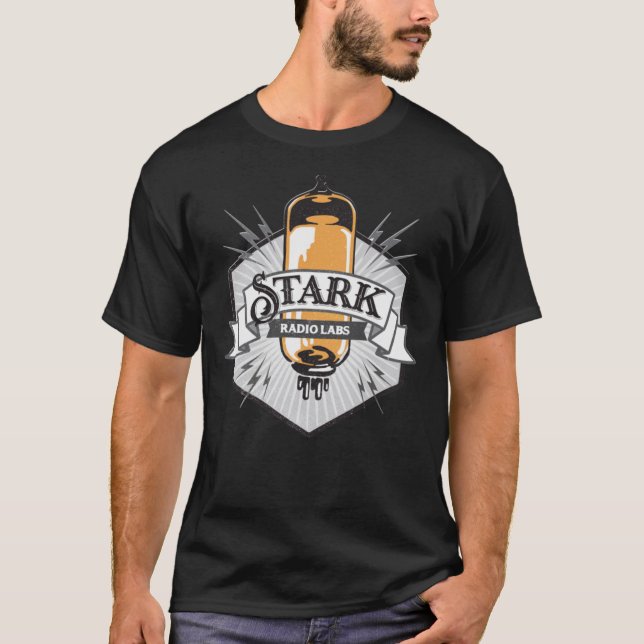 T-shirt Logo de retour arrière de Stark Industries   (Devant)