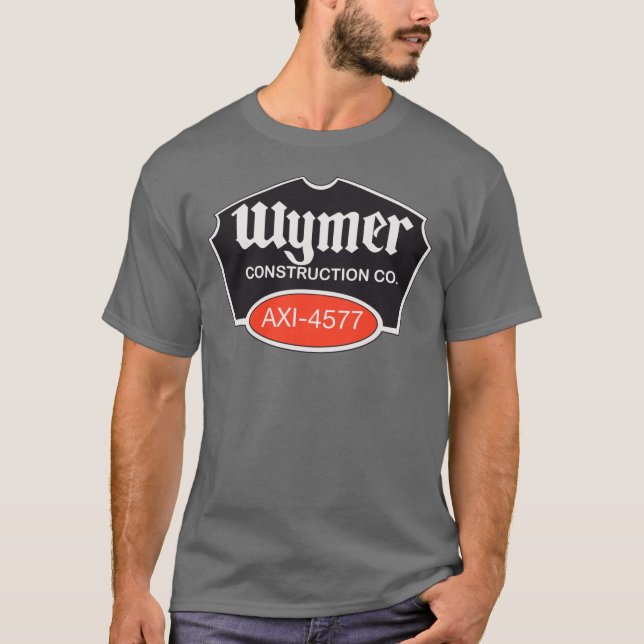 T-shirt Logo de retour arrière Wymer Construction AXI (Devant)