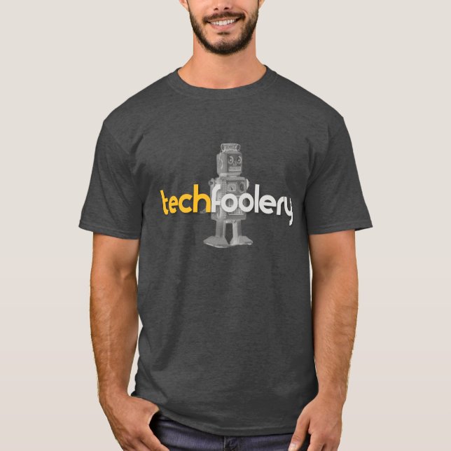 T-shirt Logo de robot de Techfoolery - hommes (Devant)