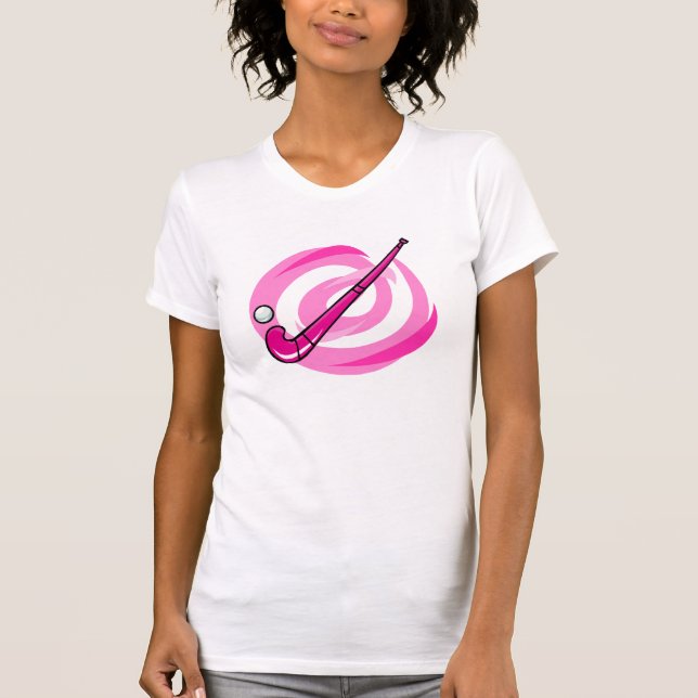 T-shirt Logo de rose d'hockey de champ (Devant)