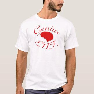 T-shirt Logo de rouge de divertissement de génie