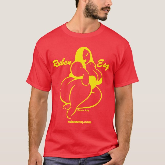 T-shirt Logo de Ruben Esq (jaune) (Devant)