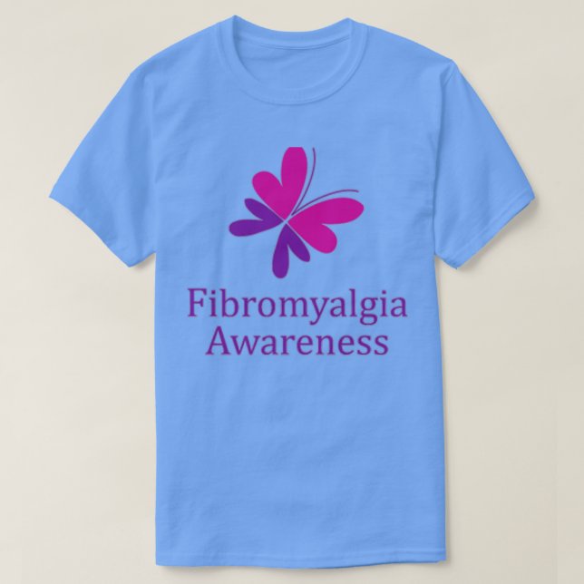 T-shirt Logo de sensibilisation à la fibromyalgie (Design devant)