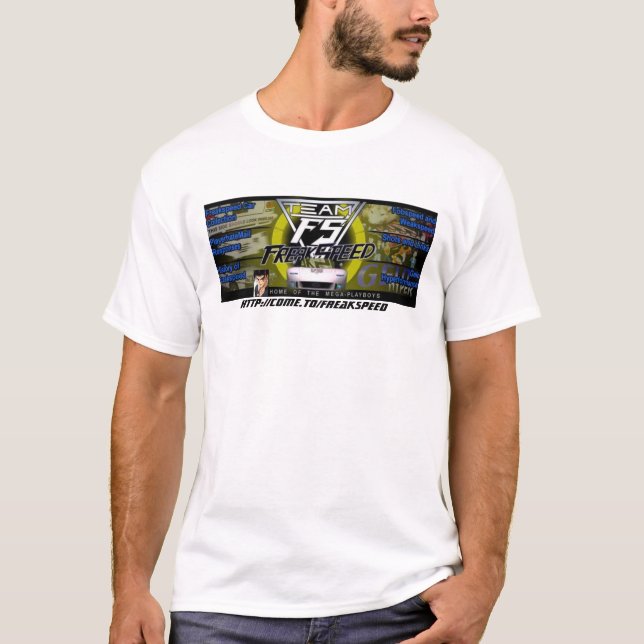 T-shirt Logo de site Web de Freakspeed d'équipe (Devant)