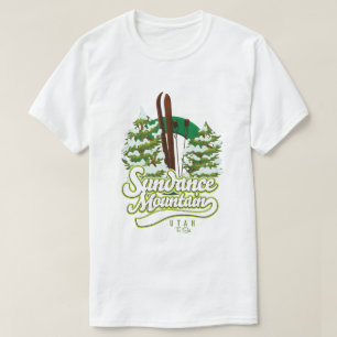 T-shirt logo de ski de Sundance Mountain Utah