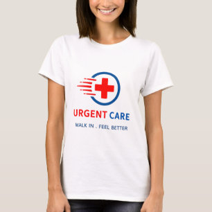 T-shirt Logo de soins urgents pour clinique médicale profe