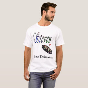 T-shirt Logo de Steven, Darts Technician,