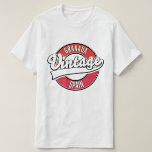 T-shirt Logo de style vintage Granada Espagne
