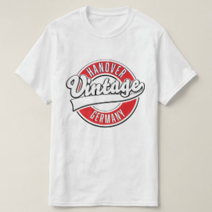 T-shirt logo de style vintage Hanovre Allemagne.