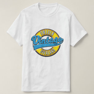 T-shirt Logo de style vintage Svealand Suède