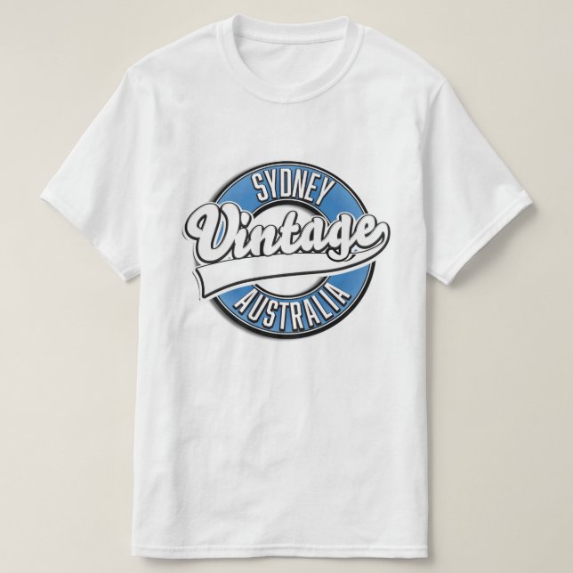 T-shirt Logo de style Vintage Sydney Australie (Design devant)