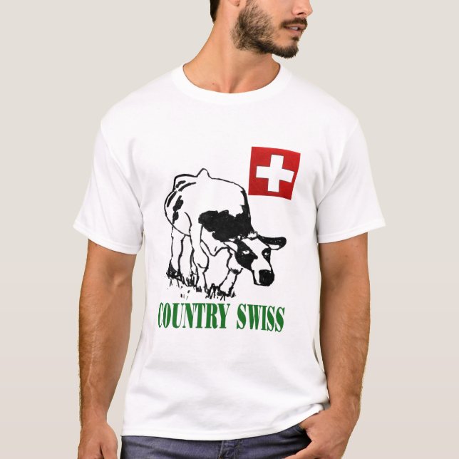 T-shirt Logo de Suisse de pays (Devant)
