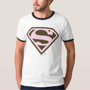 T-shirt Logo de Supergirl Pink and Brown
