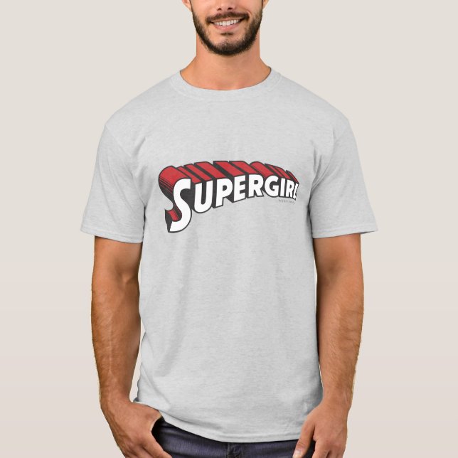 T-shirt Logo de Supergirl Red and White (Devant)