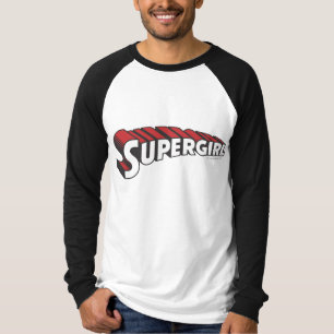 T-shirt Logo de Supergirl Red and White