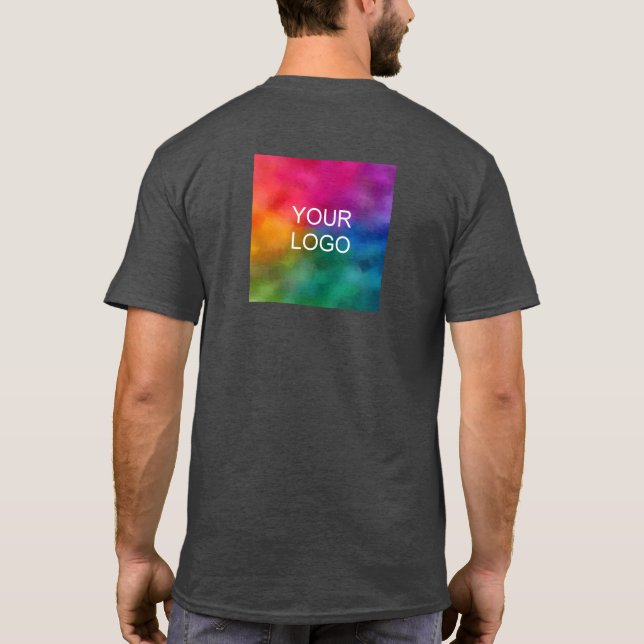 T-shirt Logo de téléchargement du Modèle couleur en cuir d (Dos)