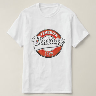 T-shirt logo de Tenerife Espagne style vintage