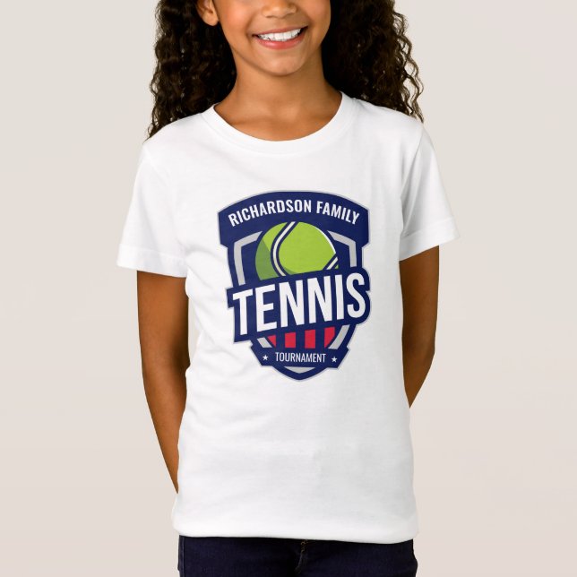 T-Shirt Logo de tennis personnalisé (Devant)