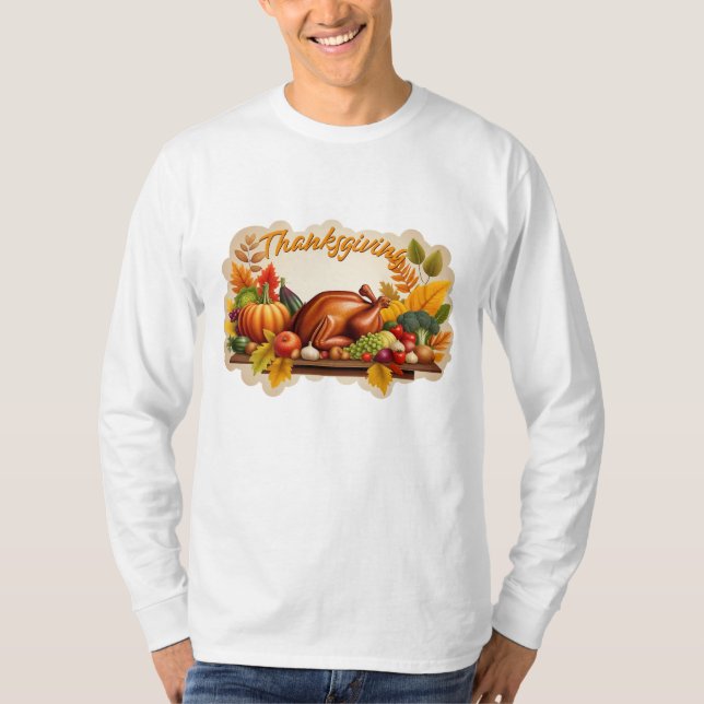 T-shirt Logo de Thanksgiving (Devant)
