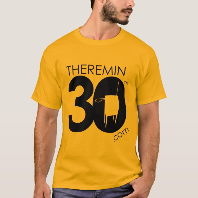 T-shirt Logo de Theremin 30 (noir) (Devant)