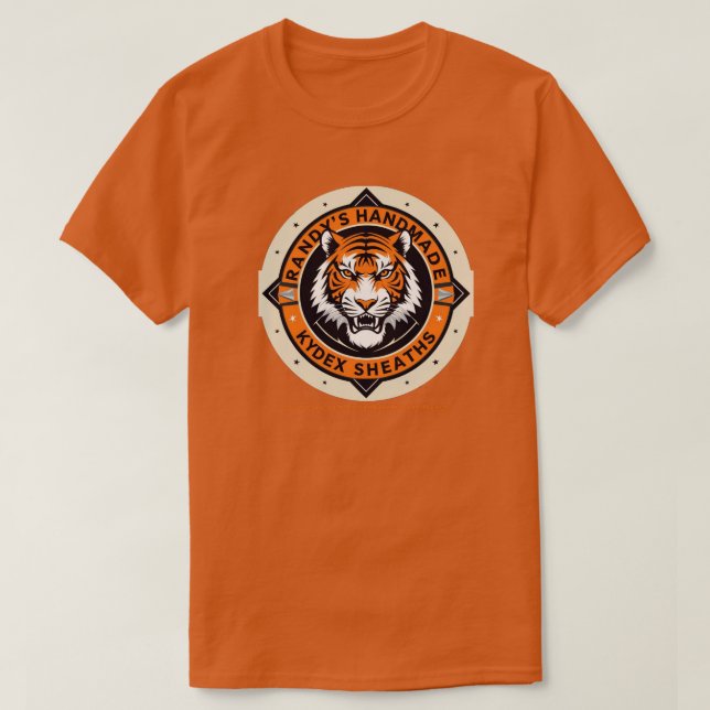 T-shirt Logo de tigre pour les Cheath Kydex artisanaux de  (Design devant)