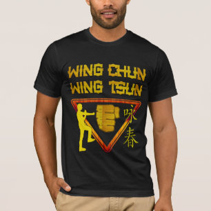 T-shirt Logo de triangle de Tsun d'aile de Chun d'aile