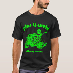 T-shirt Logo de trois roues Plas-Ti-Weld en vert Kawasaki