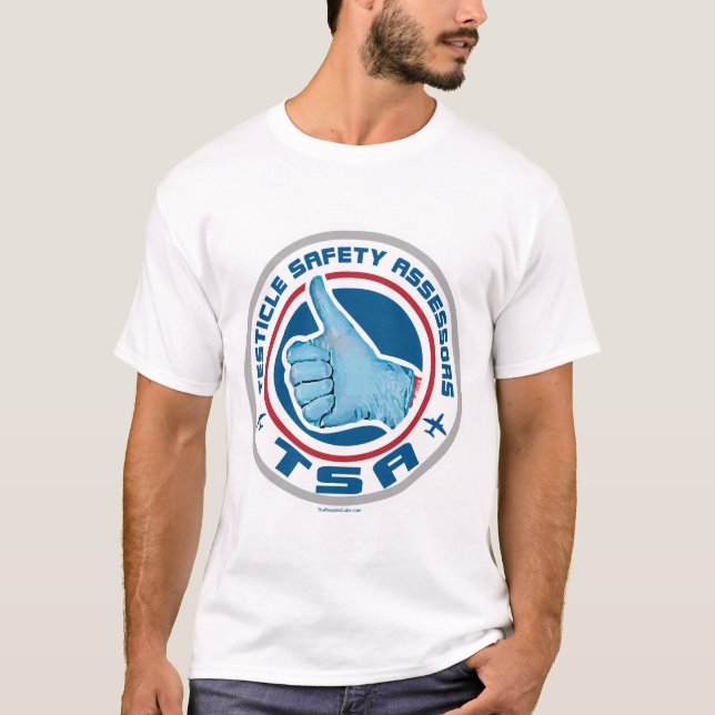 T-shirt Logo de TSA - assesseurs de sécurité de testicule (Devant)