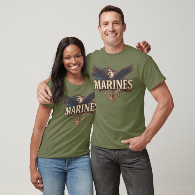 T-shirt Logo de vétéran du Corps des Marines (Unisexe)