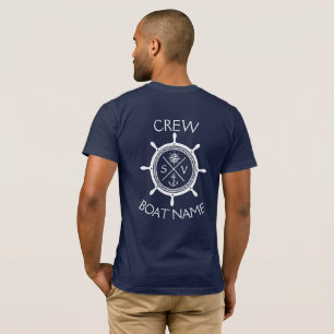 T-shirt Logo de voilier SV personnalisé "Votre nom ici" T-