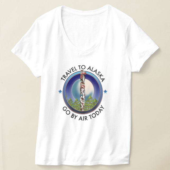 T-shirt logo de voyage de l'Alaska (Poser)
