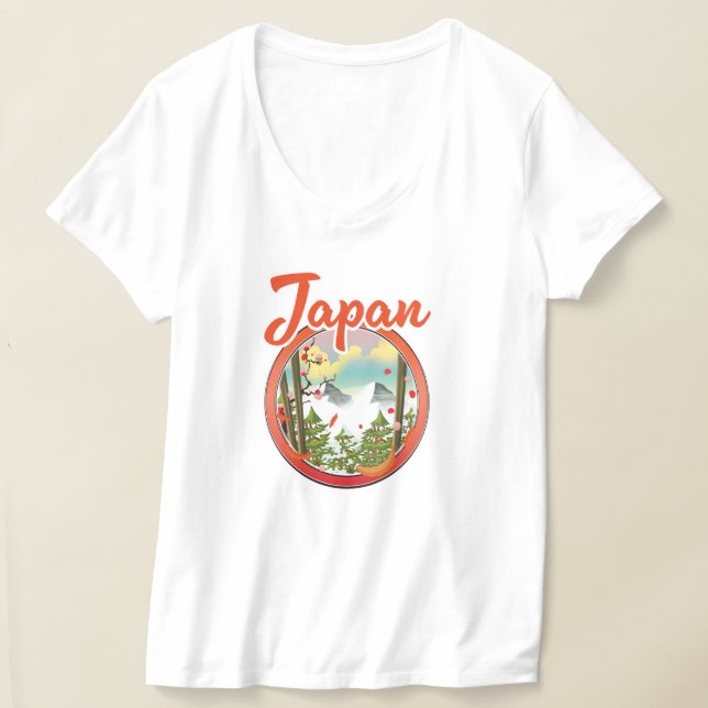 T-shirt logo de voyage du Japon (Poser)