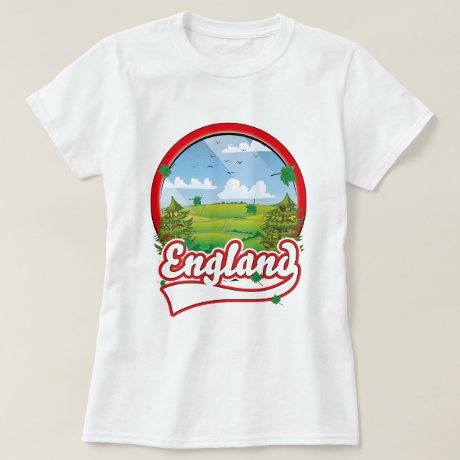 T-shirt logo de voyage en Angleterre (Design devant)