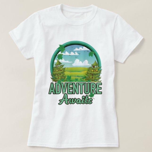 T-shirt logo de voyage en Écosse (Design devant)