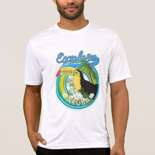 T-shirt Logo de voyage Explore Aruba